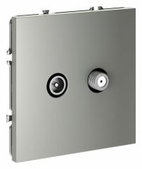 ТВ-розетка и SAT-розетка оконечная без рамки Voltum S70 VLS060405