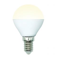 Лампа светодиодная Uniel LED-G45-6W/WW/E14/FR/MB PLM11WH картон