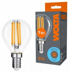 Лампа светодиодная Wolta WF-G45-7W6KE14