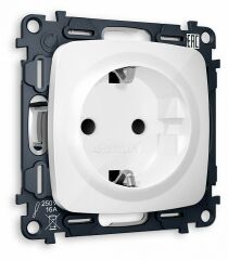 Розетка с заземлением и со шторкой, без рамки Ambrella Volt MO MO107010