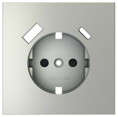 Накладка для розетки с заземлением и со шторками и 2хUSB type A и C Voltum S70 VLS001005