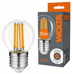 Лампа светодиодная Wolta WF-G45-12W4KE27