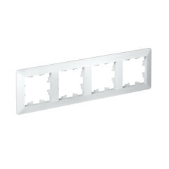  Systeme Electric ATLASDESIGN AIR 4-постовая РАМКА, БЕЛЫЙ/дымчатый белый