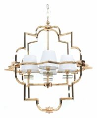 Подвесная люстра Lumina Deco Baltimore LDP 8020-4 GD+WT