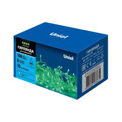 Светодиодная гирлянда (UL-00007198) Uniel 220V зеленый ULD-S1000-100/DTA Green IP20