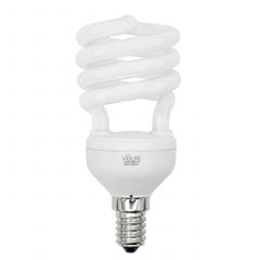  Volpe Лампа энергосберегающая E14 15W 2700K спираль матовая CFL-S T2 220-240V 15W E14 2700K 01674