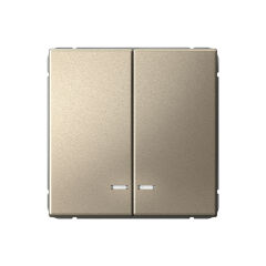  Systeme Electric ARTGALLERY 2-клавишный ВЫКЛЮЧАТЕЛЬ с подсветкой, сх.5а, 10АХ, механизм, быстрозажим. клем., ШАМПАНЬ