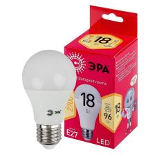 Лампа светодиодная Эра E27 18W 2700K матовая LED A65-18W-827-E27 R Б0052380