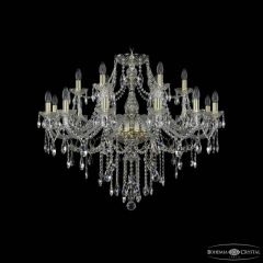 Подвесная люстра Bohemia Ivele Crystal 1415 1415/12+6/360 G