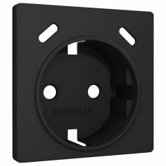 Накладка для розетки с заземлением и со шторками и 2хUSB type С Ambrella Volt ALFA AP8105