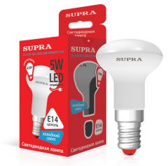 Лампа светодиодная Supra SL-LED-ECO-R50-5W/4000/E14-N Тип - R50, мощность 5 ватт, холодный свет, цоколь E14