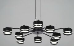 Подвесная люстра Reluce 19490-0.4-5+5 Black