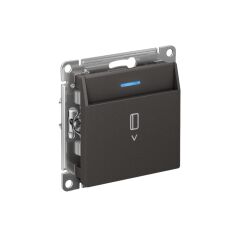  Systeme Electric ATLASDESIGN ВЫКЛЮЧАТЕЛЬ карточный 10А, без задержки времени, механизм, БАЗАЛЬТ