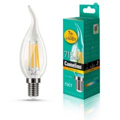 Лампа светодиодная Camelion E14 7W 3000K LED7-CW35-FL/830/E14 13454