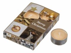  АРТИ-М Набор из 6 свечей декоративных (4x2 см) Merry Christmas 348-441