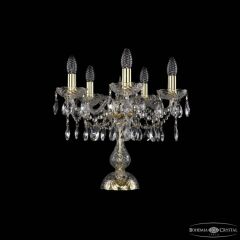 Настольная лампа декоративная Bohemia Ivele Crystal 1413 1413L/5/141-39 G