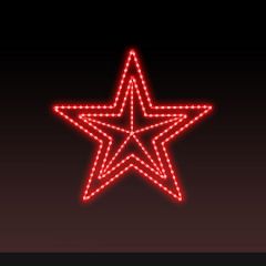  Rich LED Звезда световая День Победы [0.41x0.39 м] RL-KN-9-11-R