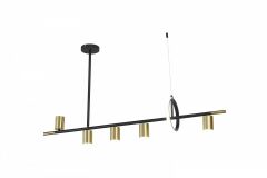 Люстра на штанге AM-Group AM438 POLISHED GOLD