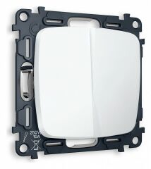 Выключатель двухклавишный без рамки Ambrella Volt Quant MO123010