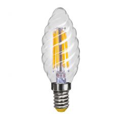  Voltega Лампа светодиодная филаментная E14 4W 2800К свеча витая прозрачная VG1-CC1E14warm4W-F1 5711