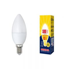 Volpe Лампа светодиодная (UL-00003812) E14 11W 3000K матовая LED-C37-11W/WW/E14/FR/NR