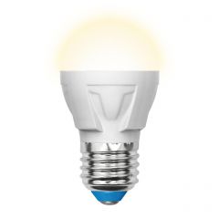 Лампа светодиодная Uniel LED-G45 7W/WW/E27/FR PLP01WH картон