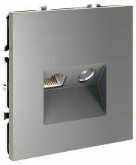 ТВ-розетка и розетка Ethernet RJ-45 без рамки Voltum S70 VLS060705