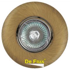 Точечный светильник De Fran FT 139AK GAB "Поворотный в центре" зеленое античное золото MR16 1 x 50 вт