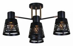  Reluce Потолочная люстра 06074-3.3-04 BK+FG