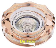 Точечный светильник De Fran FT 884 p хром + розовый MR16 1 x 50 вт