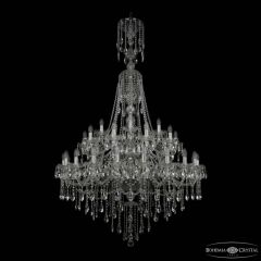 Подвесная люстра Bohemia Ivele Crystal 1415 1415/20+10+5/400/XL-185/2d Ni