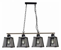 Потолочная люстра Illumico WOOD IL1006-4LL-05 BK WOOD
