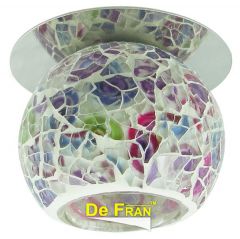 Точечный светильник De Fran FT 870 m "Мозаика" мозаика хром + белый + цветной G9 1 x 40 вт