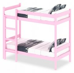 Кровать двухъярусная Solarius 2000x800 розовый