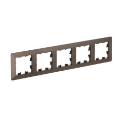  Systeme Electric ATLASDESIGN AIR 5-постовая РАМКА, МОККО/дымчатый черный