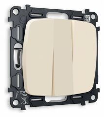 Выключатель трехклавишный без рамки Ambrella Volt Quant MO325010