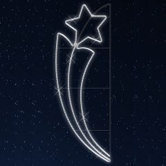  Rich LED Звезда световая Факел со звездой [0.6x1.5 м] RL-KN-030W
