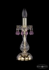 Настольная лампа Bohemia Ivele Crystal 1410L/1-27/G/V7010