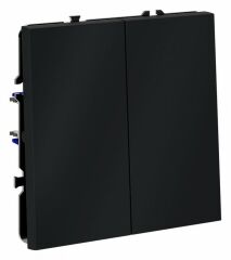 Выключатель двухклавишный без рамки Voltum S70 VLS020107