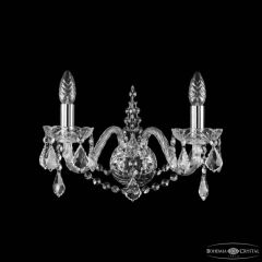 Бра Bohemia Ivele Crystal 1411 1411B/2/160 Ni Leafs