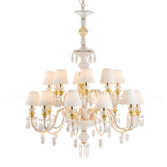 Люстра подвесная Cloyd LOTTIE-B C20 / Ø92 см- бел.-золотая керамика (арт.11400)