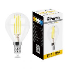 Лампа светодиодная Feron LB-515 Шарик E14 15W 2700K 38249