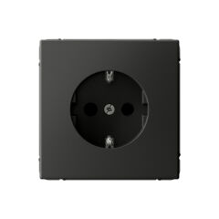  Systeme Electric ARTGALLERY РОЗЕТКА с заземлением со шторками, 16А, механизм, быстрозажим. клем., БАЗАЛЬТ
