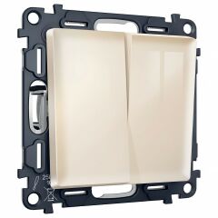 Выключатель перекрестный двухклавишный без рамки Ambrella Volt MA MA303030