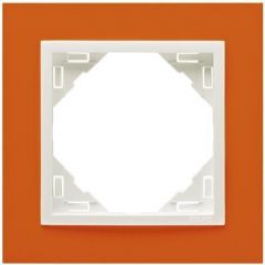 Рамка 1-постовая Efapel Logus 90 Animato оранжевый/лед 90910 TJG