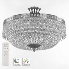 Потолочная люстра Bohemia Ivele Crystal 1901 19011/45IV/LED-DIM Ni