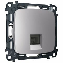 Розетка Ethernet RJ-45 и со шторками, без рамки Ambrella Volt OMEGA MO512005