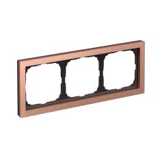 Systeme Electric ARTGALLERY PURE 3-постовая РАМКА, МЕТАЛЛ МЕДЬ