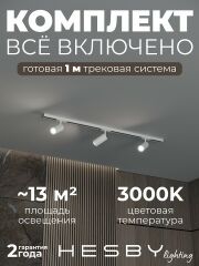Комплект трековый Hesby Lighting Skylite №3 HSBL_kompl_S003_NI1W3K