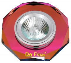 Точечный светильник De Fran FT 846 c "Многогранник" цветное стекло MR16 1 x 50 вт
